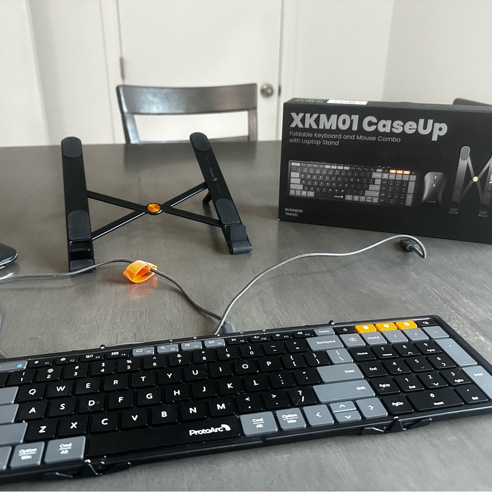 ProtoArc XKMO1 Keyboard and Mouse Combo - Black and Gray